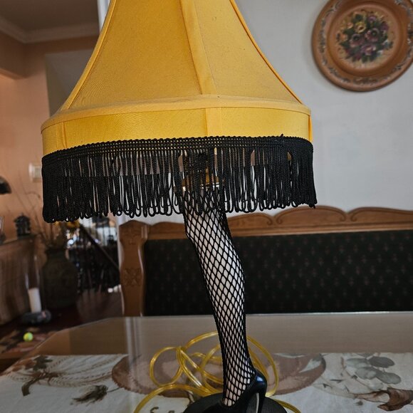 Holidays Christmas Story's Famous Leg Lamp with Fringed Shade - Picture 5 of 7